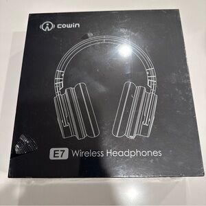 COWIN E7 Wireless Headphones Active Noise Cancelling Bluetooth Over Ear Mic NEW